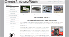 Desktop Screenshot of customaluminumworks.com